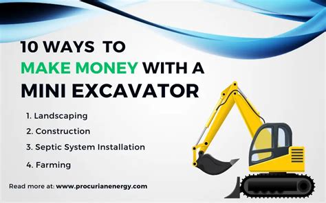 how to start a mini excavator business|making money with mini ex.